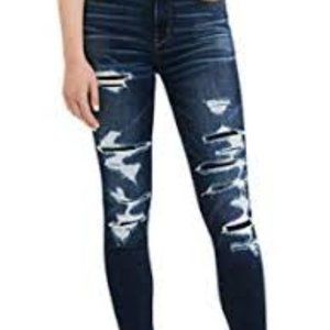 American Eagle high rised jegging distressed